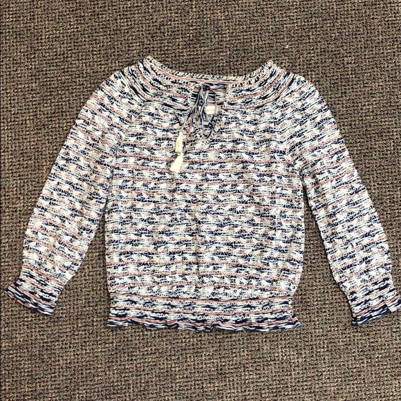 Tory Burch Tops - 💖OFFER💖Tory Burch Embroidered Long Sleeve Blouse